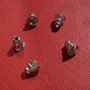 Capac conic model 2 din argint .925 rodiat aprox 6x6 mm