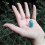 Inel Opal albastru si Argint 925 - IN819 - Inel albastru, inel pietre semipretioase, inel reglabil, cadou sotie, cristaloterapie, cristale vindecatoare