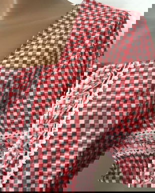 Bluza bavareza, bumbac cu dantelute