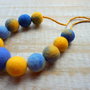 Colier Blue and Yellow