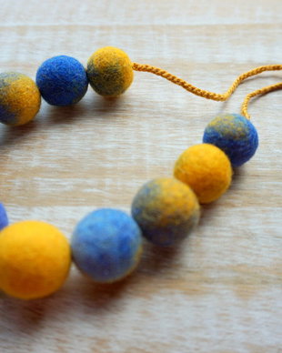 Colier Blue and Yellow