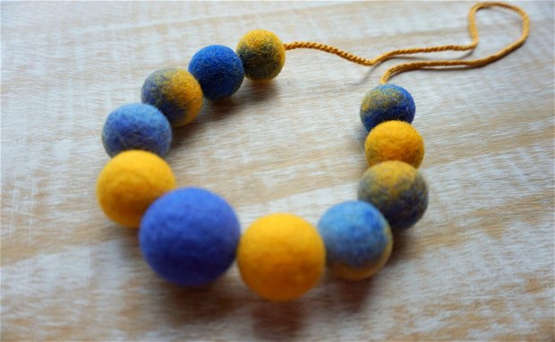 Colier Blue and Yellow