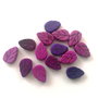 Margele howlite turcoaz vopsite, in forma de frunze