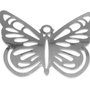 Pandantiv metalic filigranat, platina, 63x50 mm