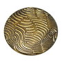 Pandantiv metalic filigranat, antic bronze, 60 mm