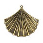 Pandantiv metalic filigranat, antic bronze, 40x40 mm