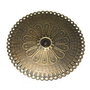 Pandantiv metalic filigranat, antic bronze, 55 mm