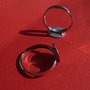 Baza inel reglabila din argint .925 rodiat cu platou rotund mare de diametru aprox 11.5 mm pentru lipit