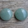 Cabochon aventurin verde, 16 mm (2 buc)