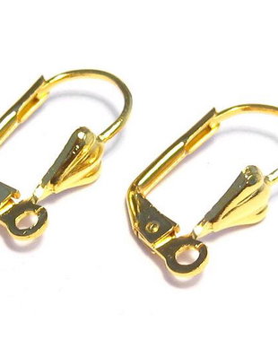 Tortite cercei din inox, aurii, 16x9 mm