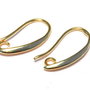 Tortite cercei din alama, aurii, 19x10 mm