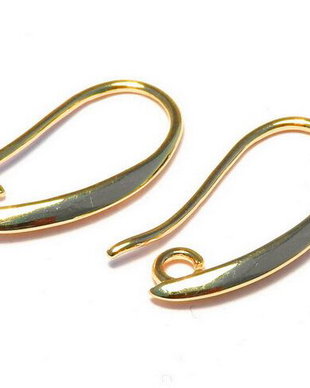 Tortite cercei din alama, aurii, 19x10 mm