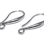 Tortite cercei din alama, platina, 21x10 mm