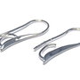 Tortite cercei din alama, platina, 22x9 mm