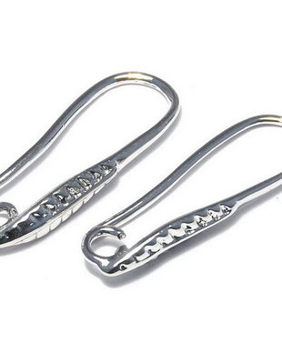 Tortite cercei din alama, platina, 20.5x8 mm