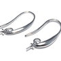 Tortite cercei din alama, platina, 24x3 mm