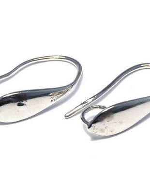 Tortite cercei din alama, platina, 18.5x5.5 mm