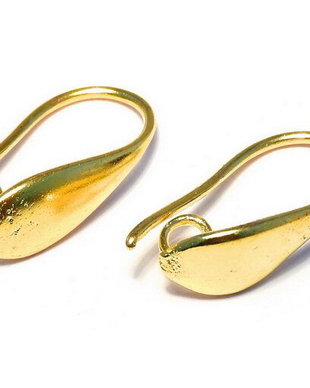 Tortite cercei din alama, aurii, 18.5x5.5 mm
