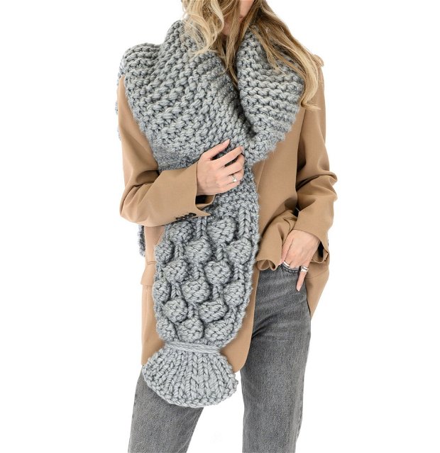 Fular oversized tricotat (unisex)