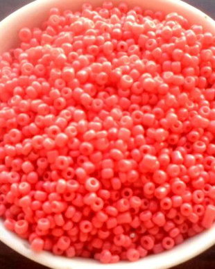 Margele nisip roz dusty 2 mm 100 g.