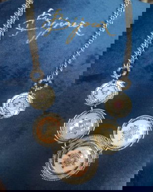 COLIER VINTAGE SUPERB LES GENS DU SUD FRANTA ,DE COLECTIE,SEMNAT