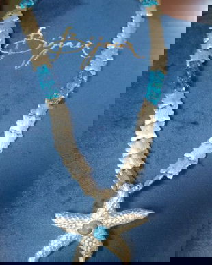 COLIER ESTIVAL METAL ARGINTAT MEDALION STELUTA DE MAREINCHIDERE MAGNETICA,DEOSEBIT,FRANTA