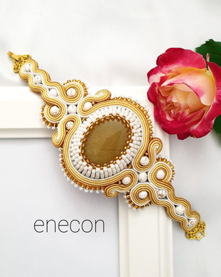 Brățara cuff soutache