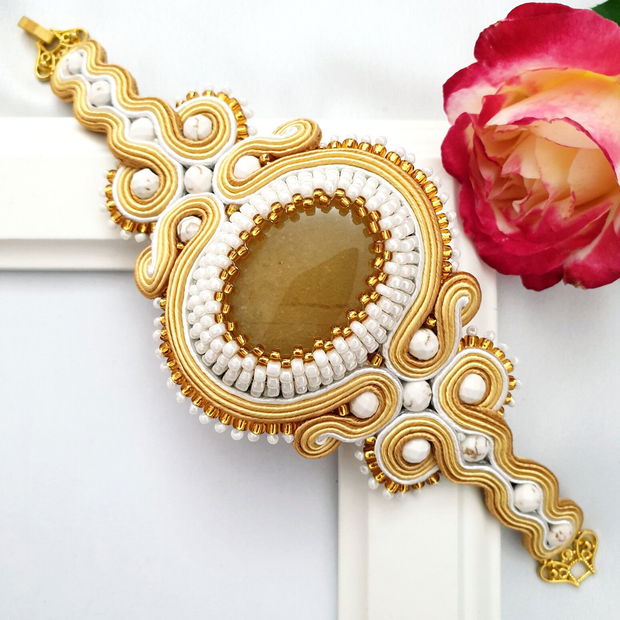 Brățara cuff soutache