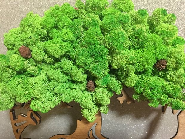Arborele vietii decoratiune licheni - Familia este totul !