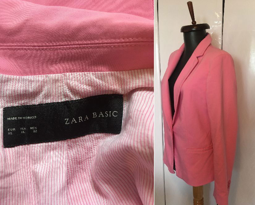 ZARA SACOU BUMBAC JERSE BUMBAC ROSE FONDANT