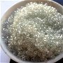 Margele nisip alb murdar transparent 2 mm 100 g.