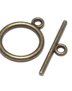 Inchizatoare toggle, bronz, 15 mm