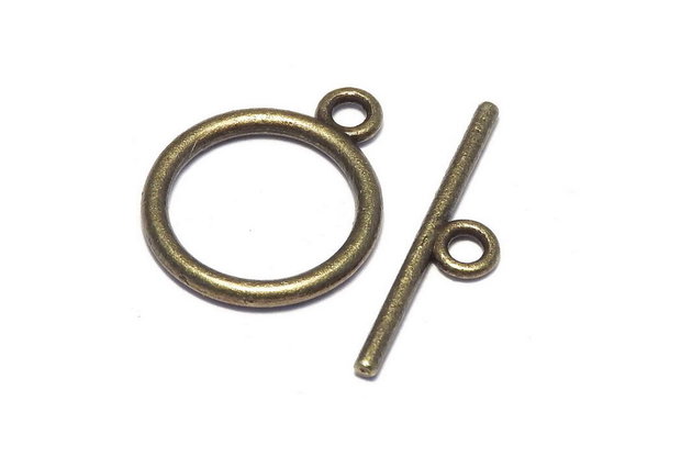 Inchizatoare toggle, bronz, 15 mm