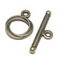 Inchizatoare toggle, bronz, 17x13 mm