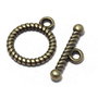 Inchizatoare toggle, bronz, 16x13 mm