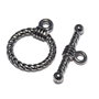 Inchizatoare toggle, gunmetal, 19x14 mm