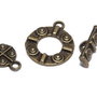 Inchizatoare toggle, bronz, 19x16 mm