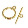 Inchizatoare toggle, aurie, 15 mm