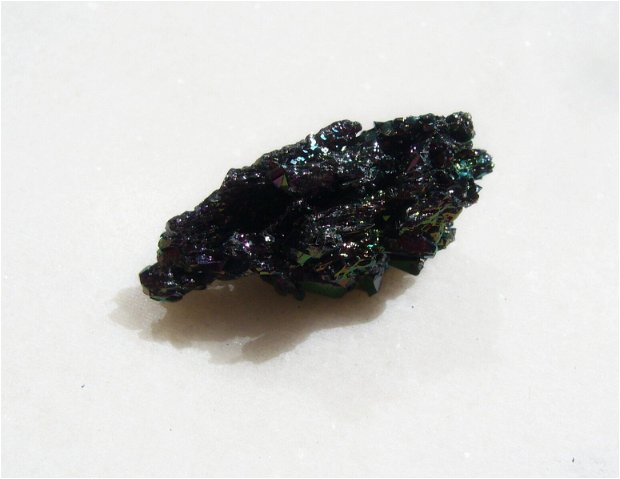 Cristal din carbura de siliciu 1 - Natural Colorful Mineralized Silicon Carbide Stone Ornaments Mineral Crystal - aprox  38x18x15 mm