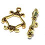 Inchizatoare toggle, auriu antichizat, 13x18 mm