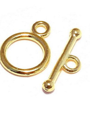 Inchizatoare toggle, aurie, 13x10 mm