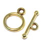 Inchizatoare toggle, auriu antichizat, 13x10 mm