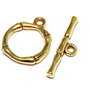 Inchizatoare toggle, auriu antichizat, 20.5x17 mm