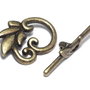 Inchizatoare toggle, bronz, 19x24 mm