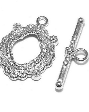Inchizatoare toggle, platina, 24.5x17x3 mm