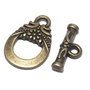Inchizatoare toggle, bronz, 19x11 mm