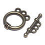 Inchizatoare toggle, bronz, 18x14x3.5mm