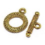 Inchizatoare toggle, auriu antichizat, 21x16 mm