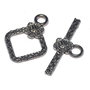 Inchizatoare toggle, gunmetal, 21x15 mm