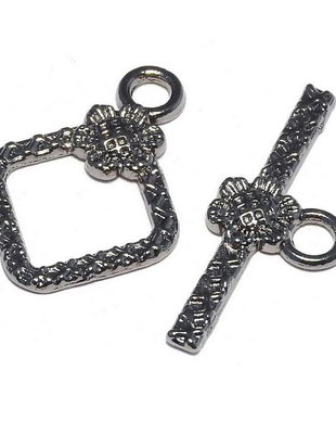 Inchizatoare toggle, gunmetal, 21x15 mm